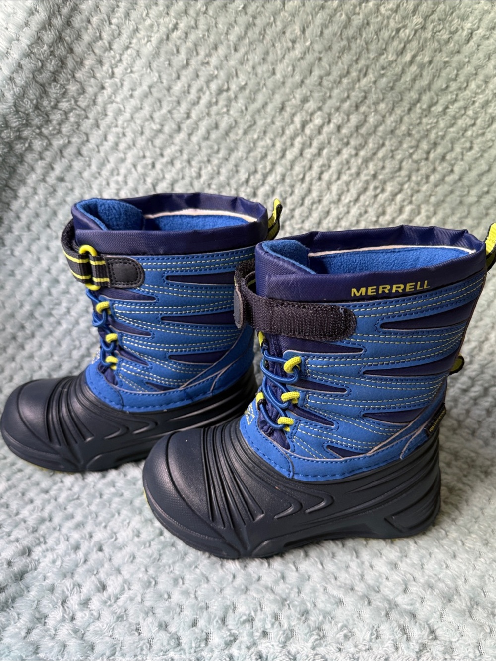 Merrell Kids Blue and Navy Insulated Snow Boots